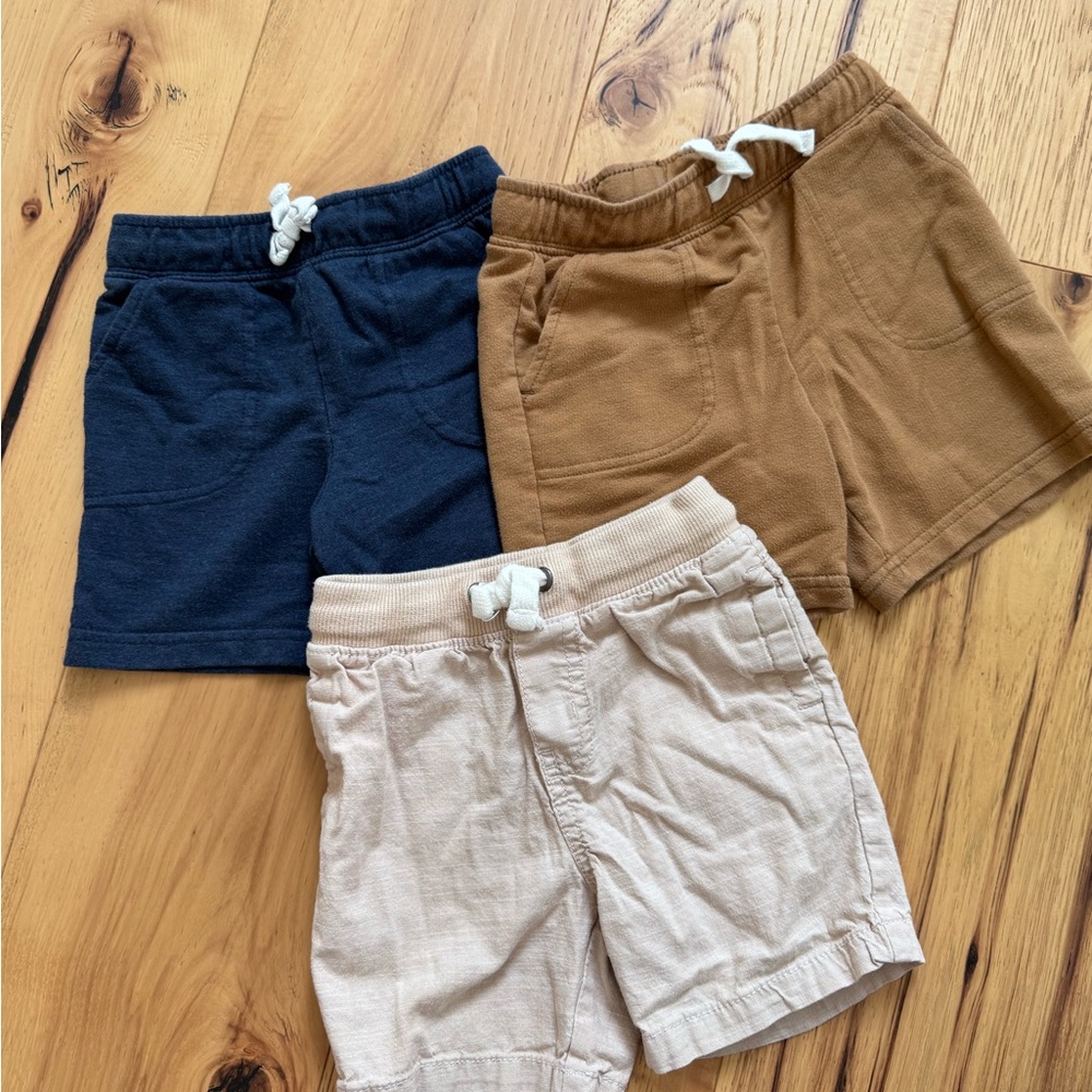 Cat & Jack Kids Casual Shorts Set - Navy, Brown, and Cream